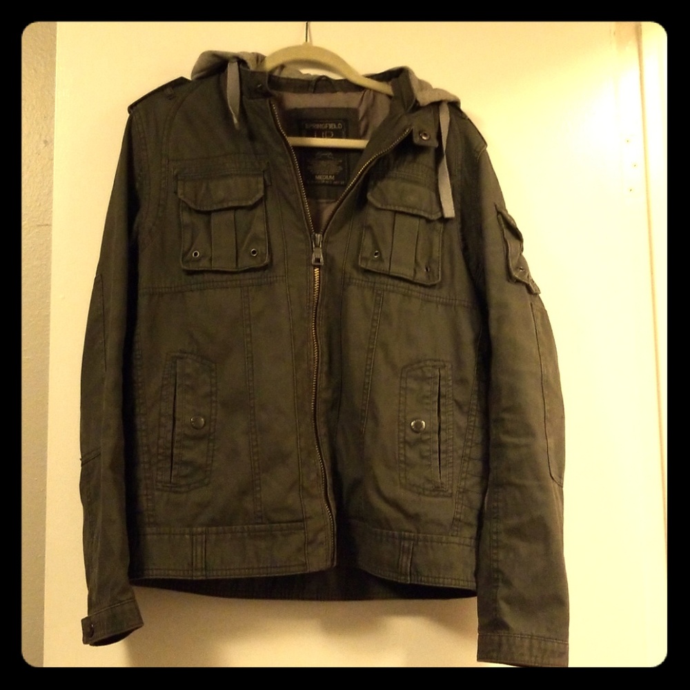 Green canvas jacket